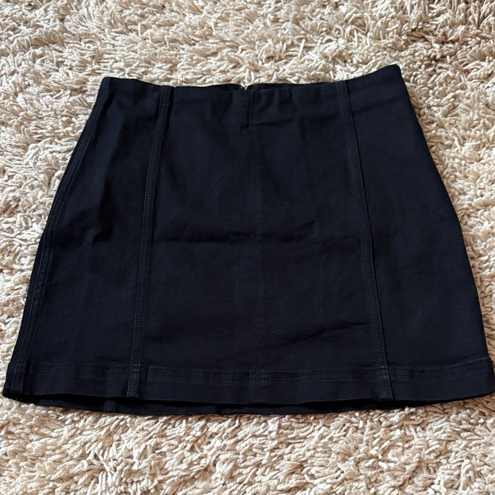Wild Fable black denim mini skirt